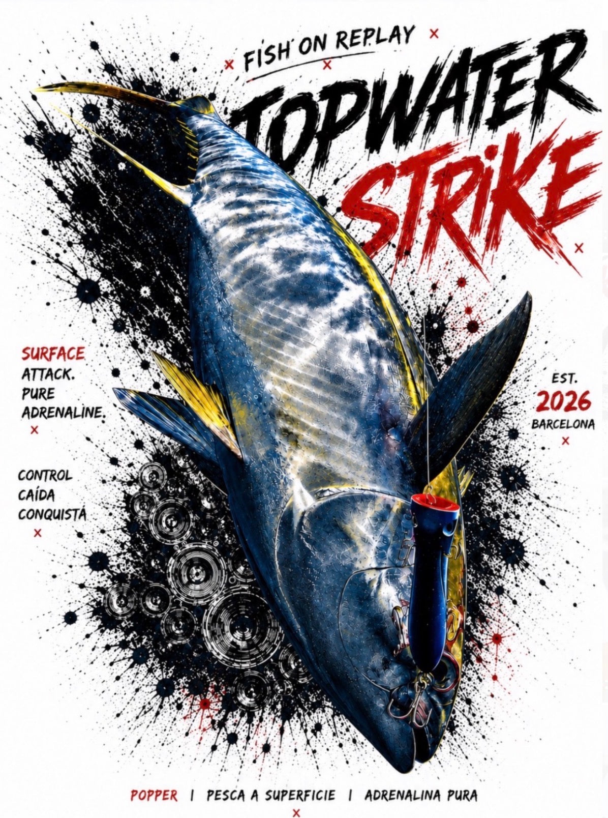 Topwater Strike – Camiseta Oversize